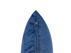 Chaise longue versione sinistra MERI Velluto Blu marino con contenitore