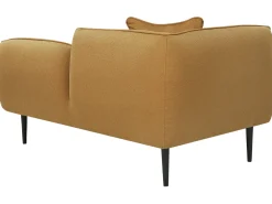 Chaise longue versione sinistra CHEVANNES Bouclé Senape