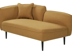 Chaise longue versione sinistra CHEVANNES Bouclé Senape