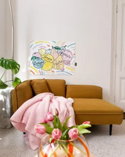 Chaise longue versione sinistra CHEVANNES Bouclé Senape