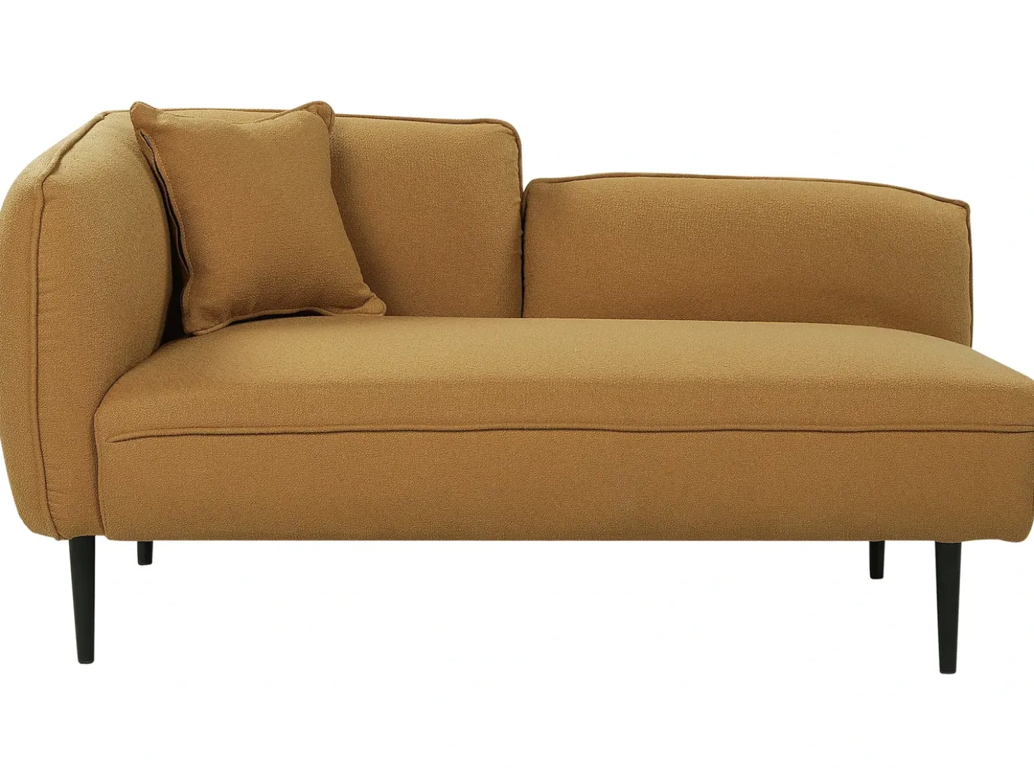 Chaise longue versione sinistra CHEVANNES Bouclé Senape