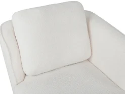 Chaise longue versione sinistra ARTHEZE Bouclé Bianco sporco