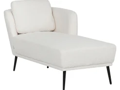 Chaise longue versione sinistra ARTHEZE Bouclé Bianco sporco