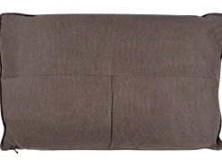 Chaise longue versione sinistra ROCAMADOUR Tessuto Marrone