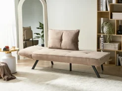 Chaise longue versione sinistra ROCAMADOUR Tessuto Tortora