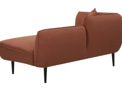 Chaise longue versione sinistra CHEVANNES Bouclé Rosso scuro