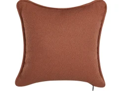 Chaise longue versione sinistra CHEVANNES Bouclé Rosso scuro