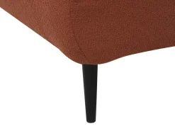 Chaise longue versione sinistra CHEVANNES Bouclé Rosso scuro
