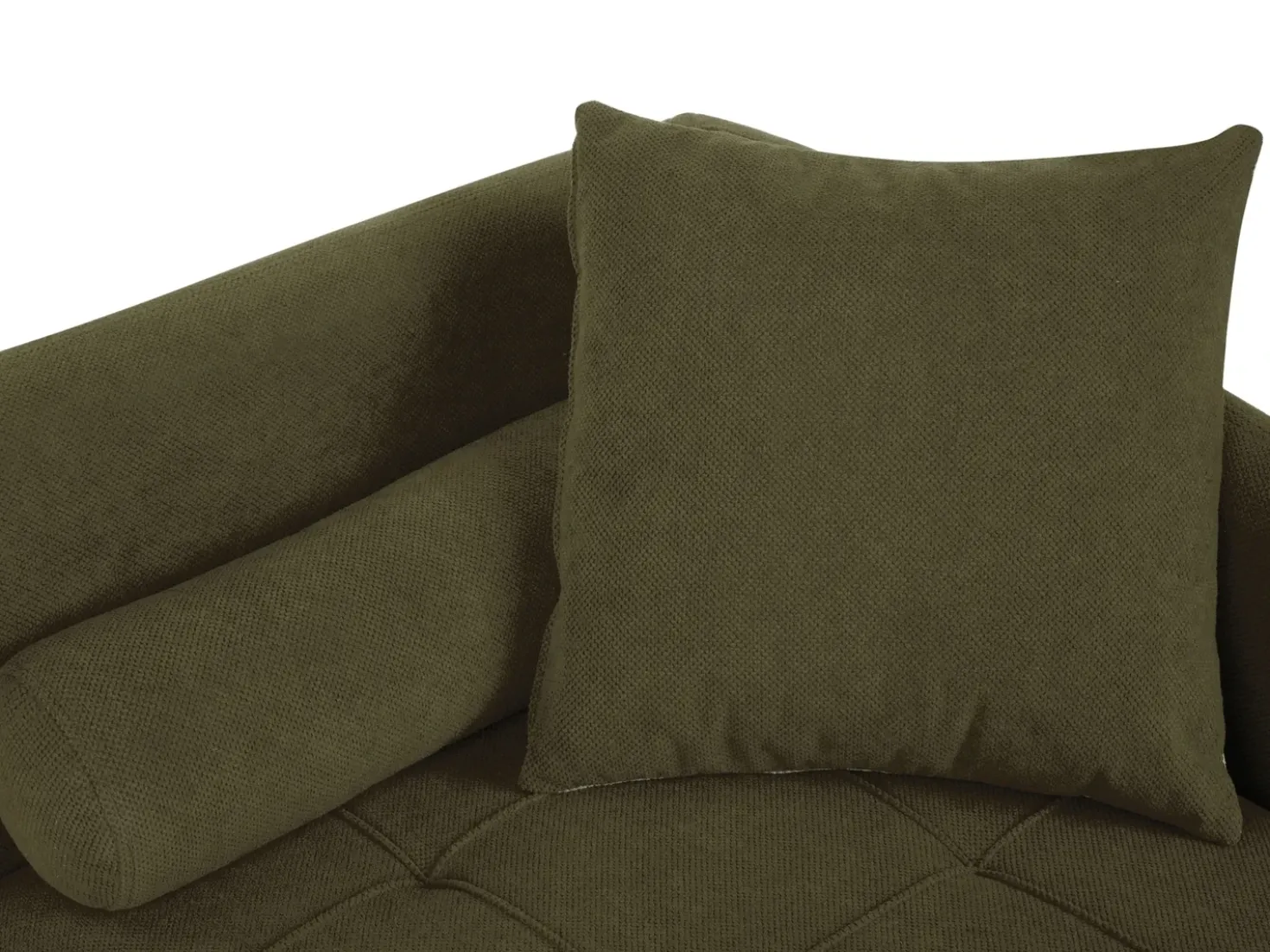 Chaise longue versione sinistra GONESSE Tessuto Verde
