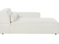 Chaise longue versione sinistra HELLNAR Bouclé Bianco sporco