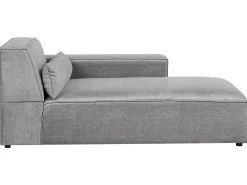 Chaise longue versione sinistra HELLNAR Tessuto Grigio