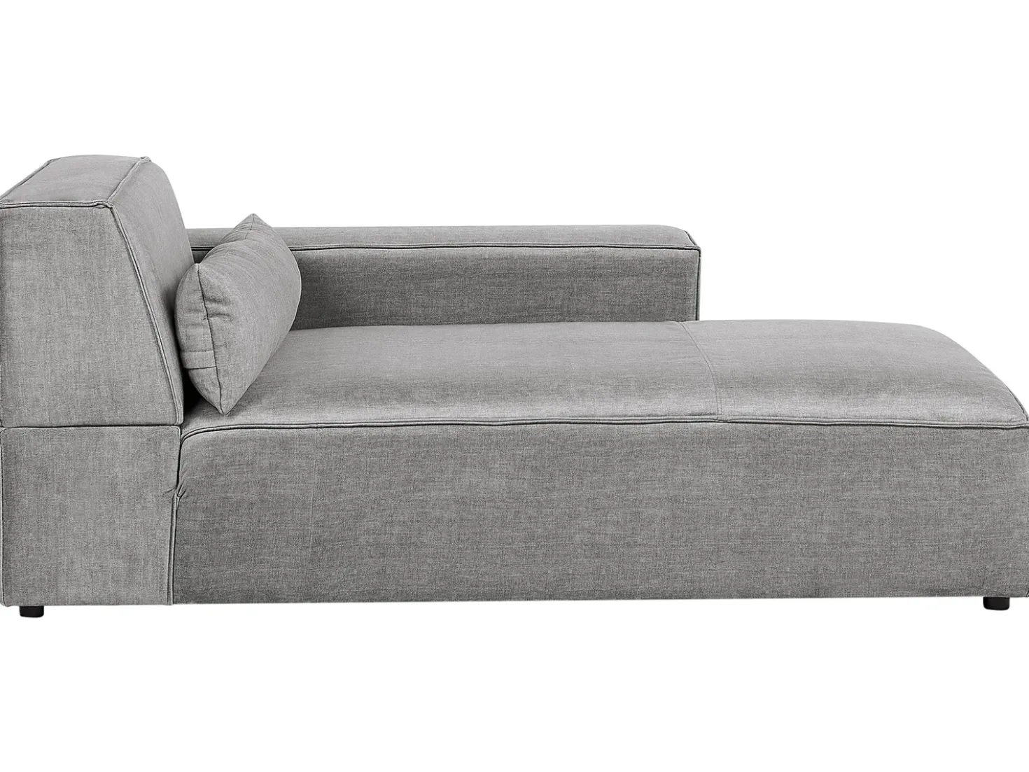 Chaise longue versione sinistra HELLNAR Tessuto Grigio