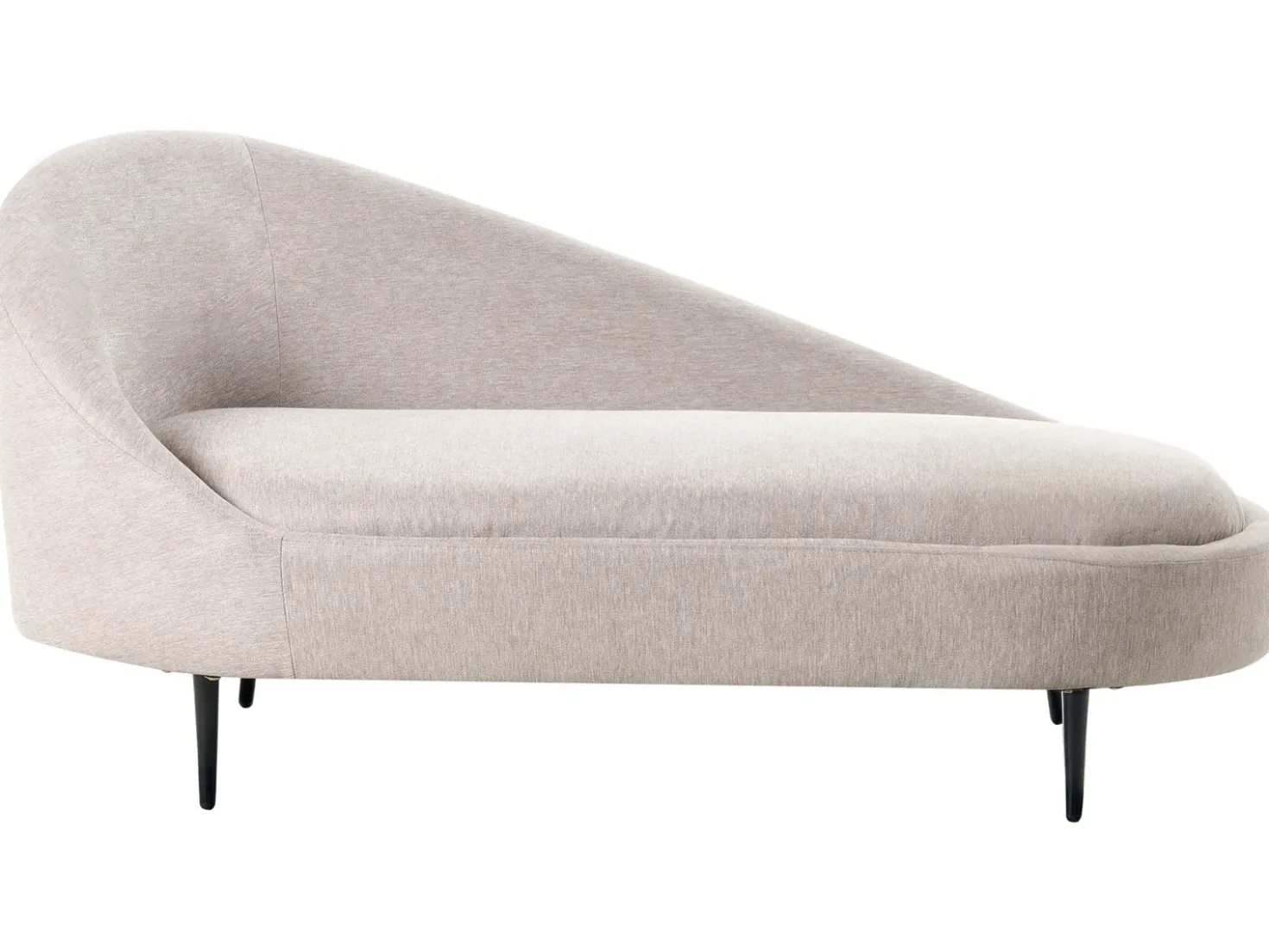 Chaise longue versione sinistra VALREAS Tessuto Tortora