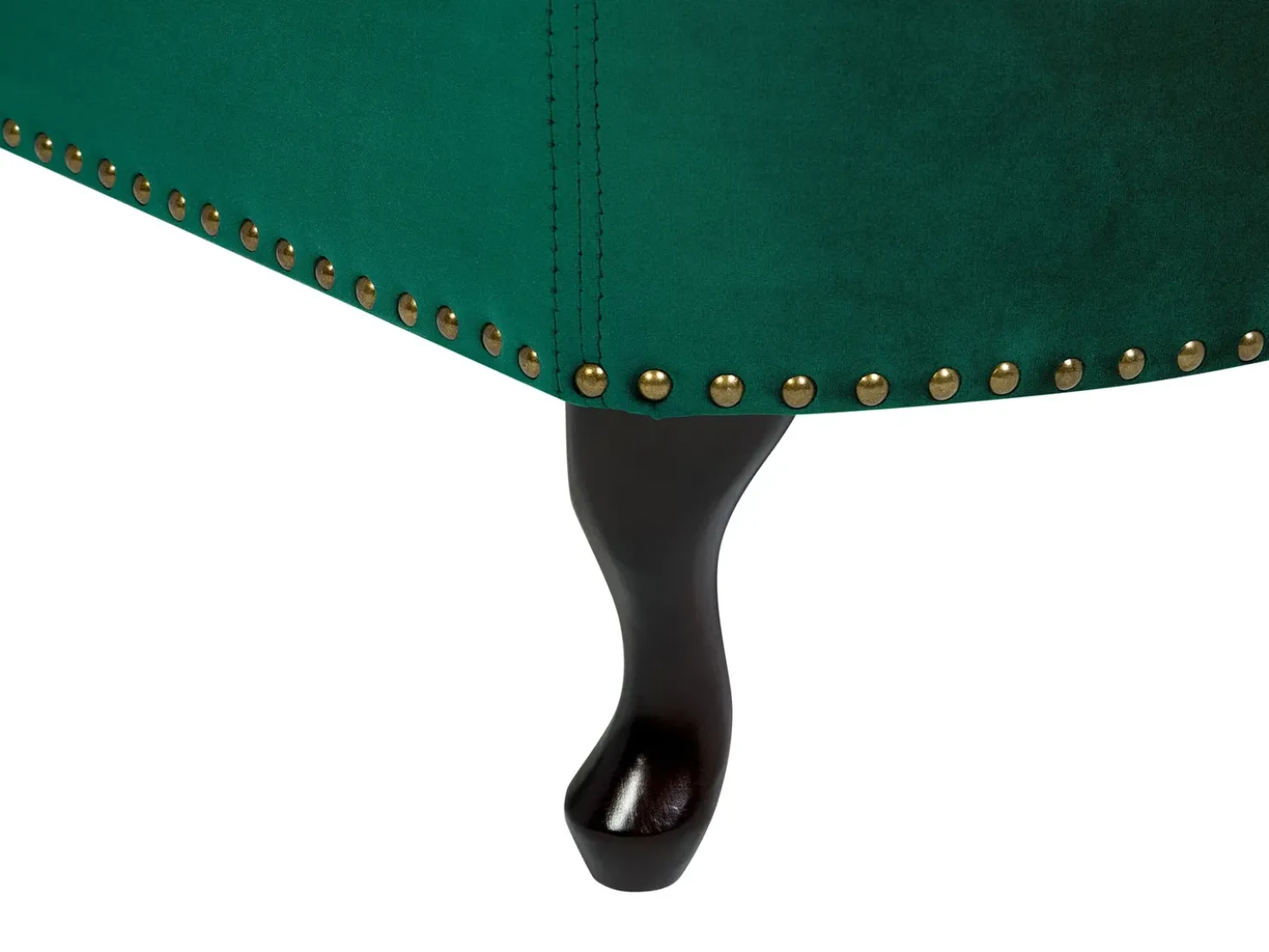 Chaise longue versione sinistra NIMES Velluto Verde scuro