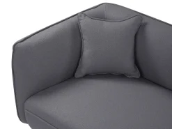 Chaise longue versione sinistra CHEVANNES Bouclé Grigio scuro