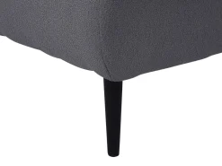 Chaise longue versione sinistra CHEVANNES Bouclé Grigio scuro