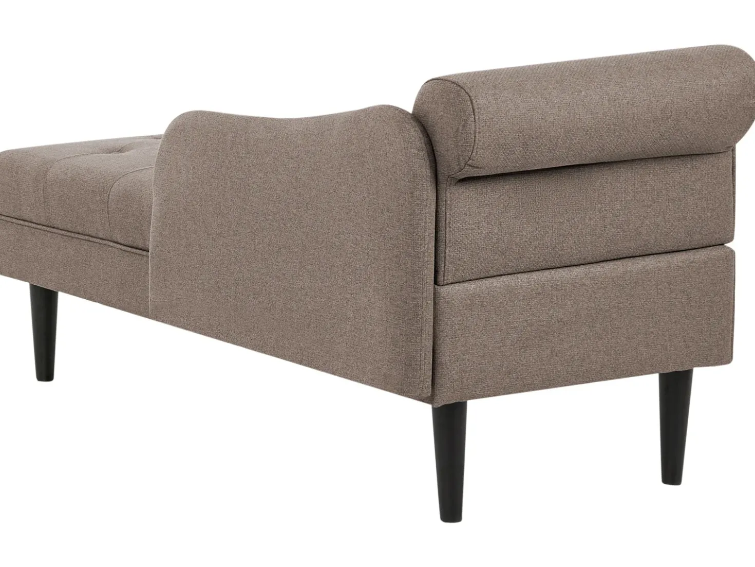 Chaise longue versione sinistra YVOIRE Tessuto Tortora