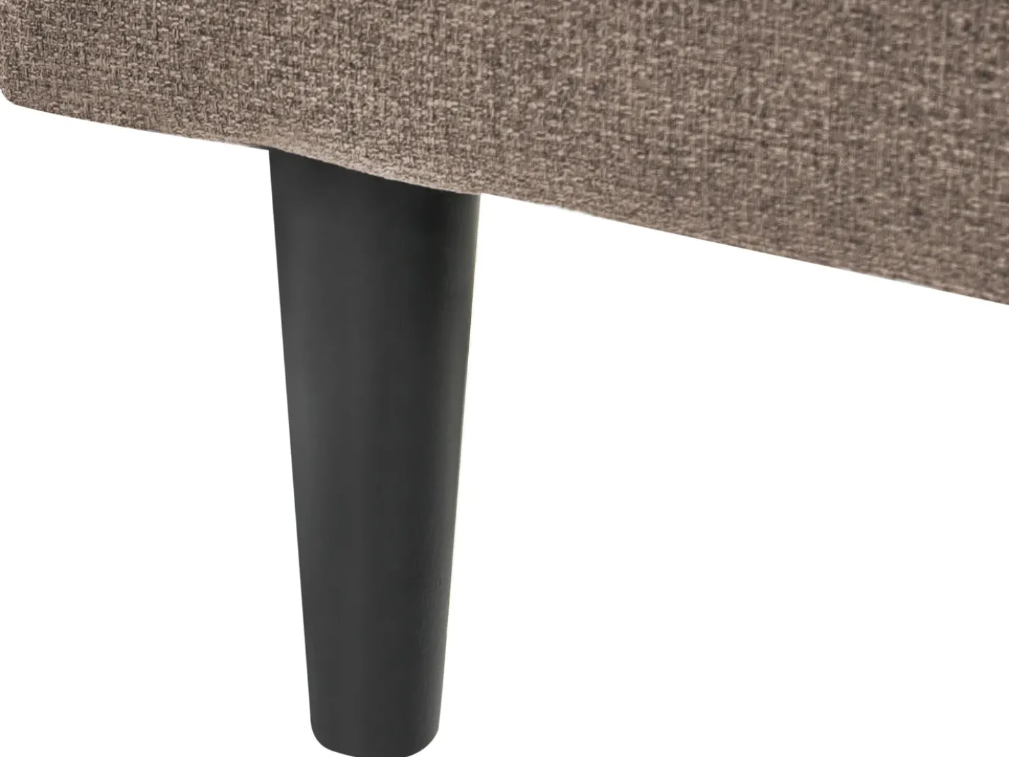 Chaise longue versione sinistra YVOIRE Tessuto Tortora