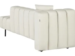 Chaise longue versione sinistra LANNILS Tessuto Bianco sporco