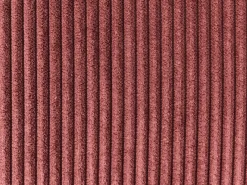 Chaise longue versione sinistra VANVEY Velluto a coste Rosso
