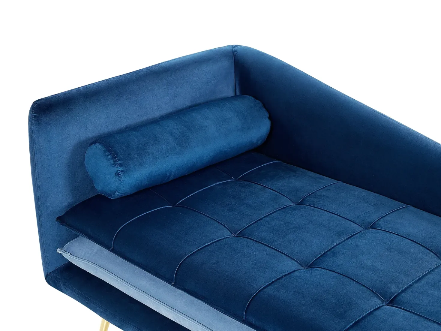 Chaise longue versione sinistra GONESSE Velluto Blu