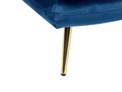 Chaise longue versione sinistra GONESSE Velluto Blu