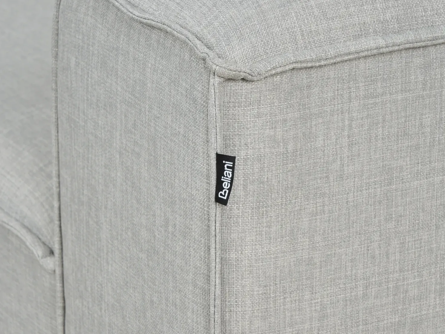 Chaise longue versione sinistra ARDAL Tessuto Grigio chiaro
