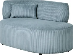 Chaise longue versione sinistra VANVEY Velluto a coste Blu
