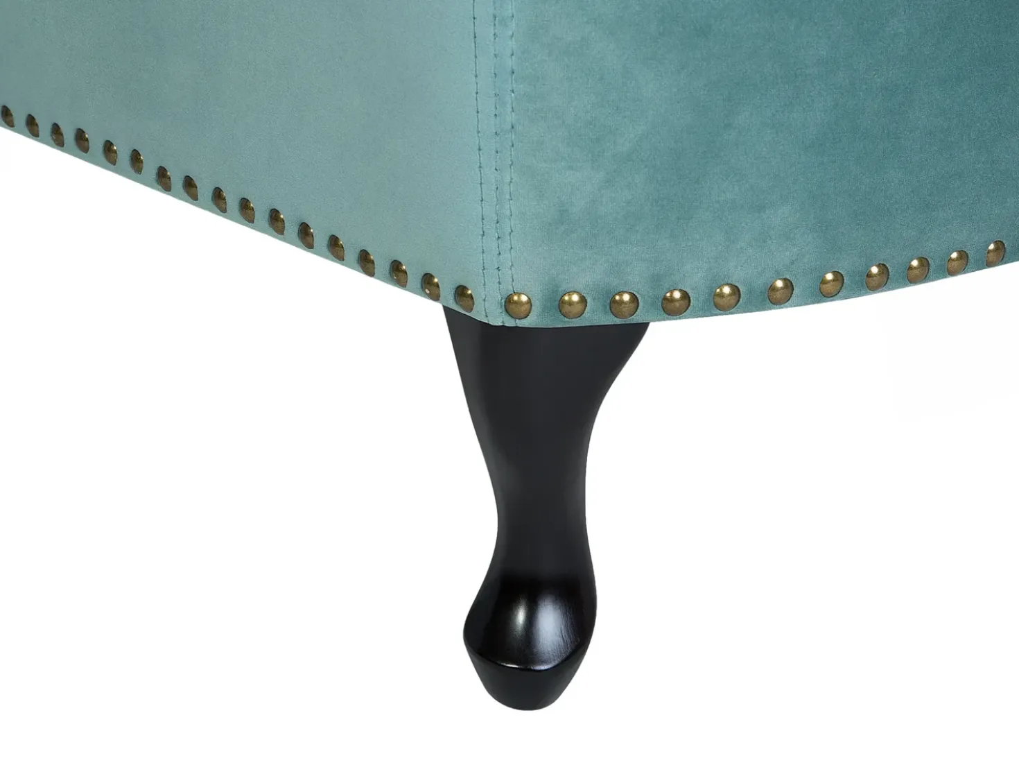 Chaise longue versione sinistra NIMES Velluto Verde menta