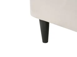 Chaise longue versione sinistra LUIRO Velluto Beige con contenitore