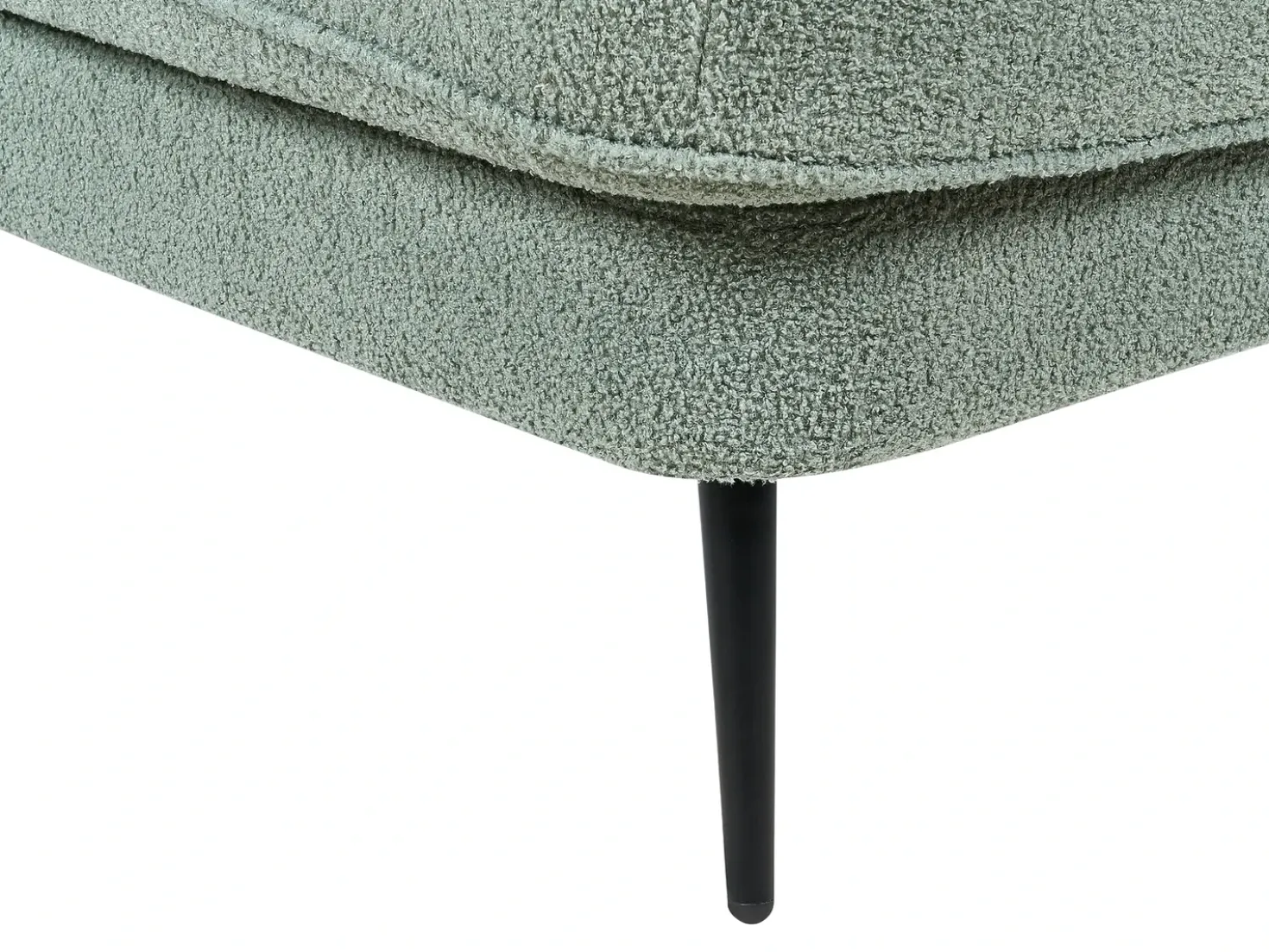 Chaise longue versione sinistra ALLIER Bouclé Verde