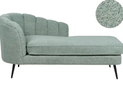Chaise longue versione sinistra ALLIER Bouclé Verde