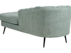 Chaise longue versione sinistra ALLIER Bouclé Verde