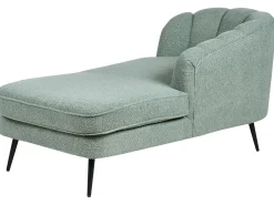 Chaise longue versione sinistra ALLIER Bouclé Verde