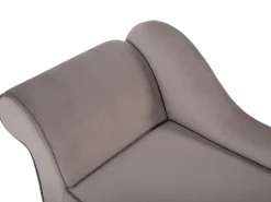 Chaise longue versione sinistra BIARRITZ Velluto Tortora