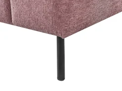 Chaise longue versione sinistra LANNILS Tessuto Rosa