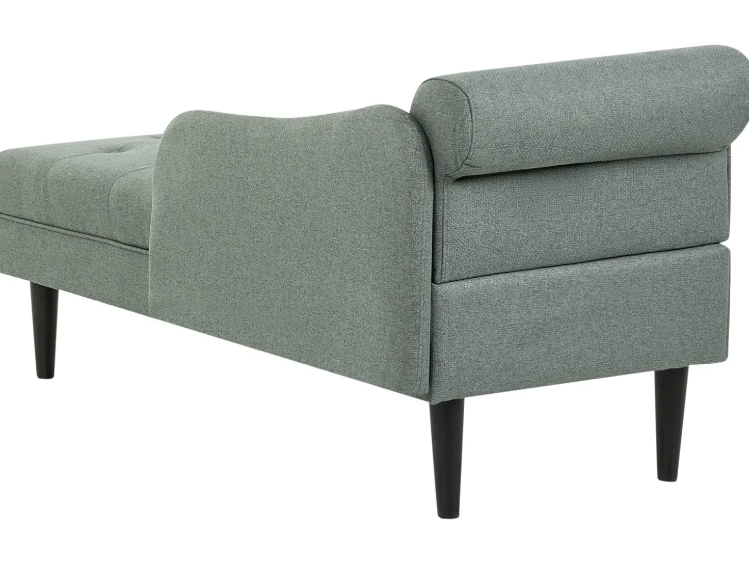 Chaise longue versione sinistra YVOIRE Tessuto Verde