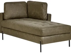 Chaise longue versione sinistra REBAIS Pelle sintetica Verde