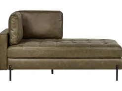 Chaise longue versione sinistra REBAIS Pelle sintetica Verde