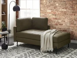 Chaise longue versione sinistra REBAIS Pelle sintetica Verde
