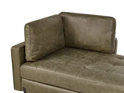 Chaise longue versione sinistra REBAIS Pelle sintetica Verde