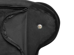 Chaise longue versione sinistra NIMES Velluto Nero
