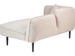 Chaise longue versione sinistra CHEVANNES Bouclé Beige chiaro