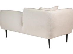 Chaise longue versione sinistra CHEVANNES Bouclé Beige chiaro