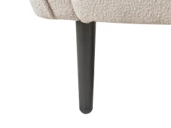 Chaise longue versione sinistra CHEVANNES Bouclé Beige chiaro