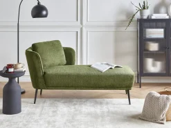 Chaise longue versione sinistra ARTHEZE Tessuto Verde scuro