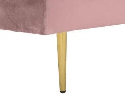 Chaise longue versione sinistra MIRAMAS Velluto Rosa