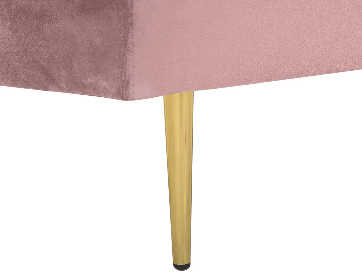 Chaise longue versione sinistra MIRAMAS Velluto Rosa