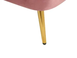 Chaise longue versione sinistra ALLIER Velluto Rosa