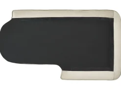 Chaise longue versione sinistra ALLIER Velluto Beige
